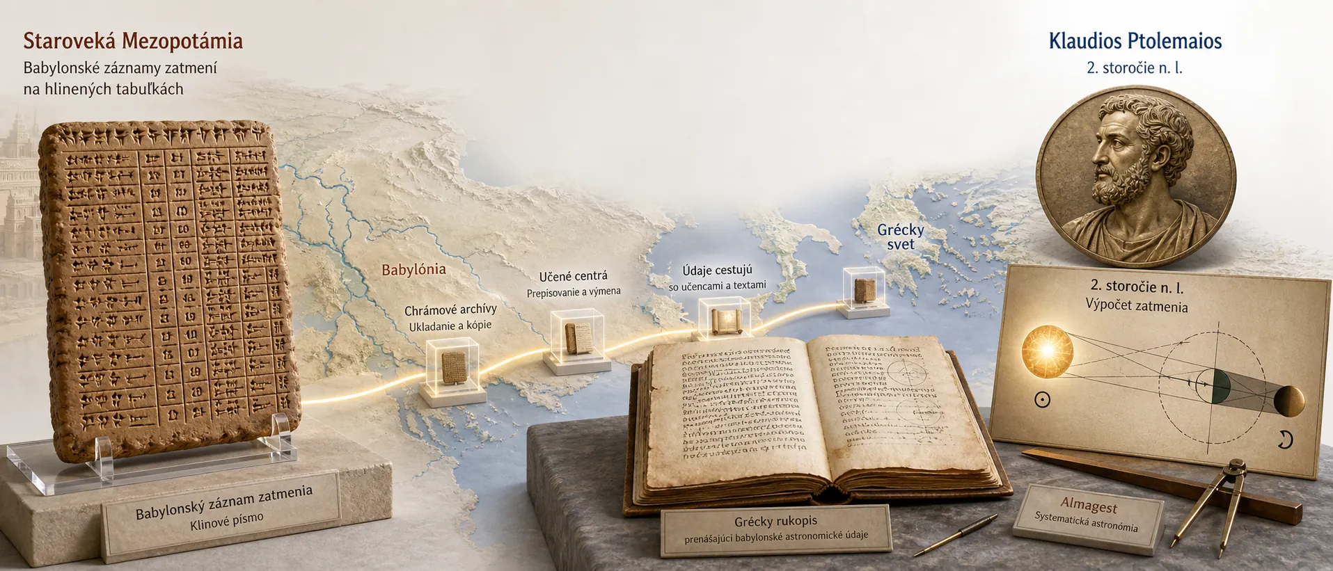 transmission of Babylonian celestial records into Greek astronomy