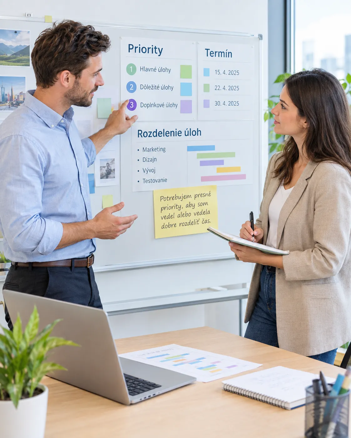 respectful workplace conversation with clear priorities