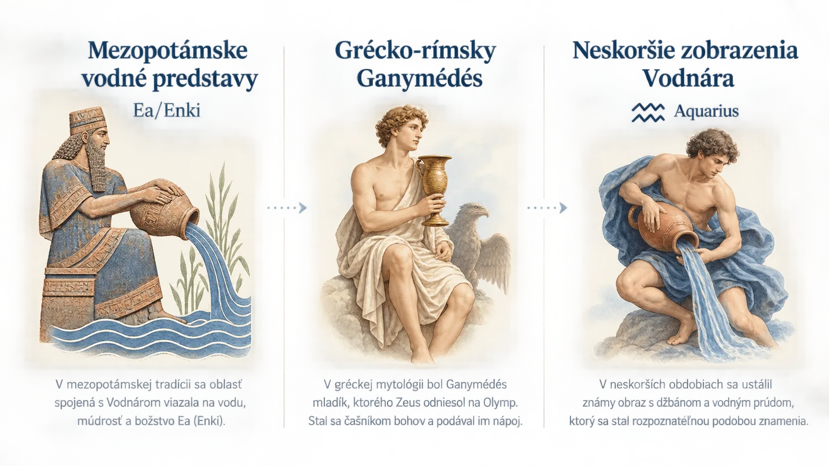 historical layers of the Aquarius water bearer