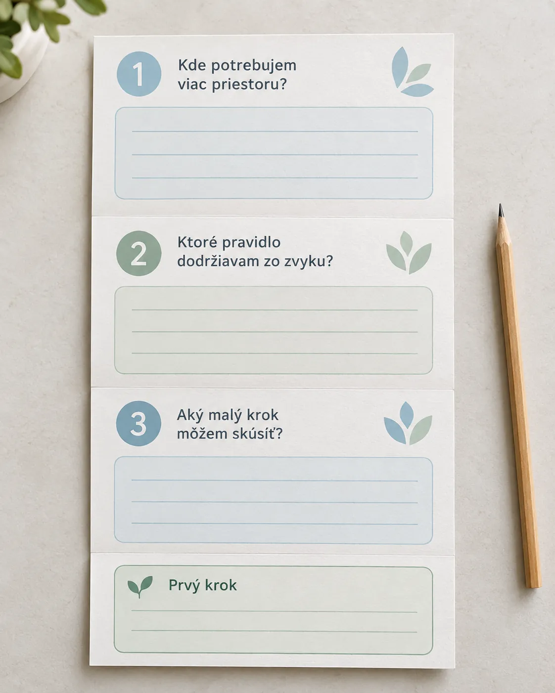 reflection worksheet with three paths for change