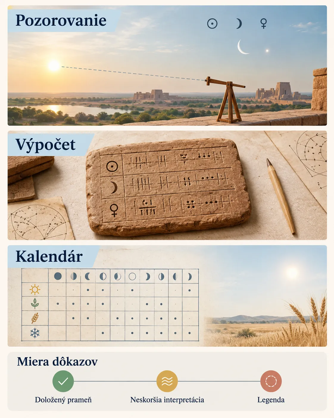 ancient sky records and calendar calculations