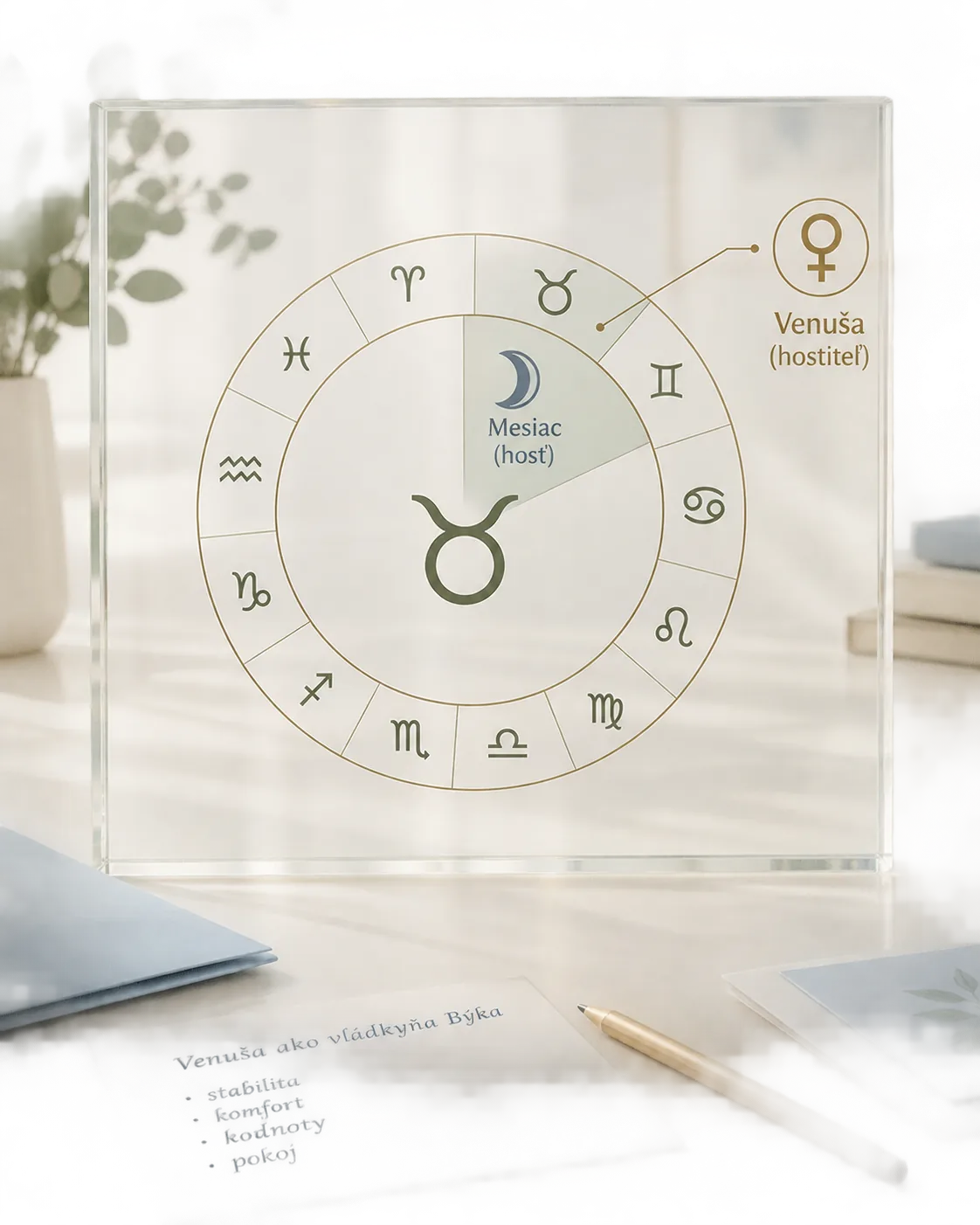 two planets connected by zodiac signs in a bright astrology workspace