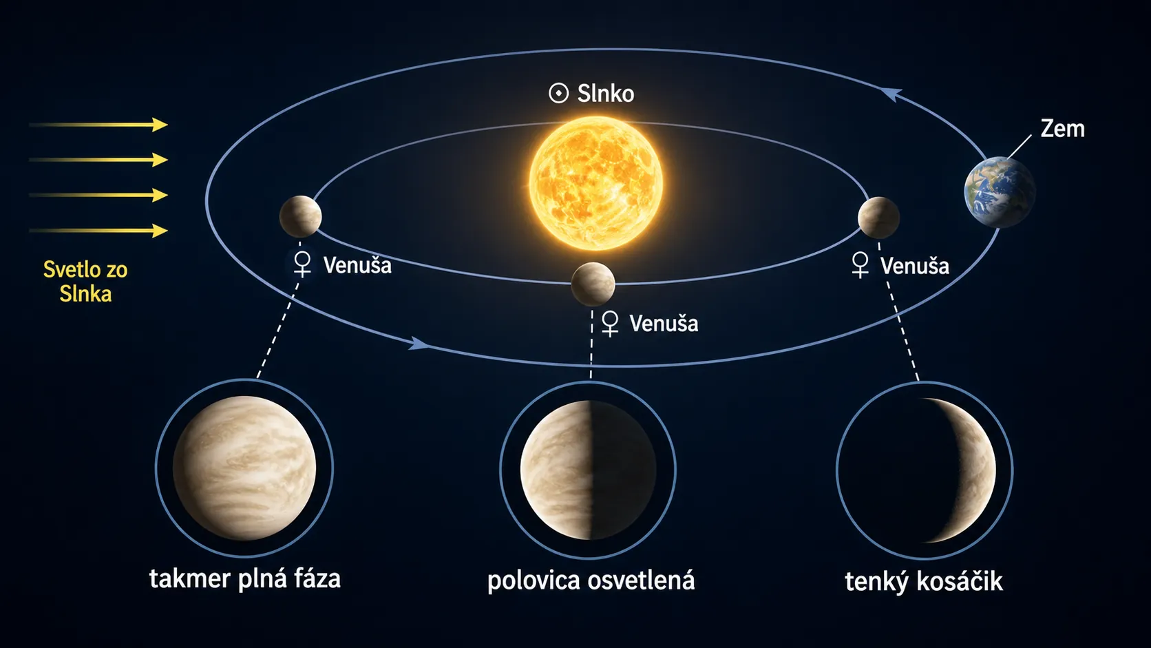 phases of Venus and orbital geometry