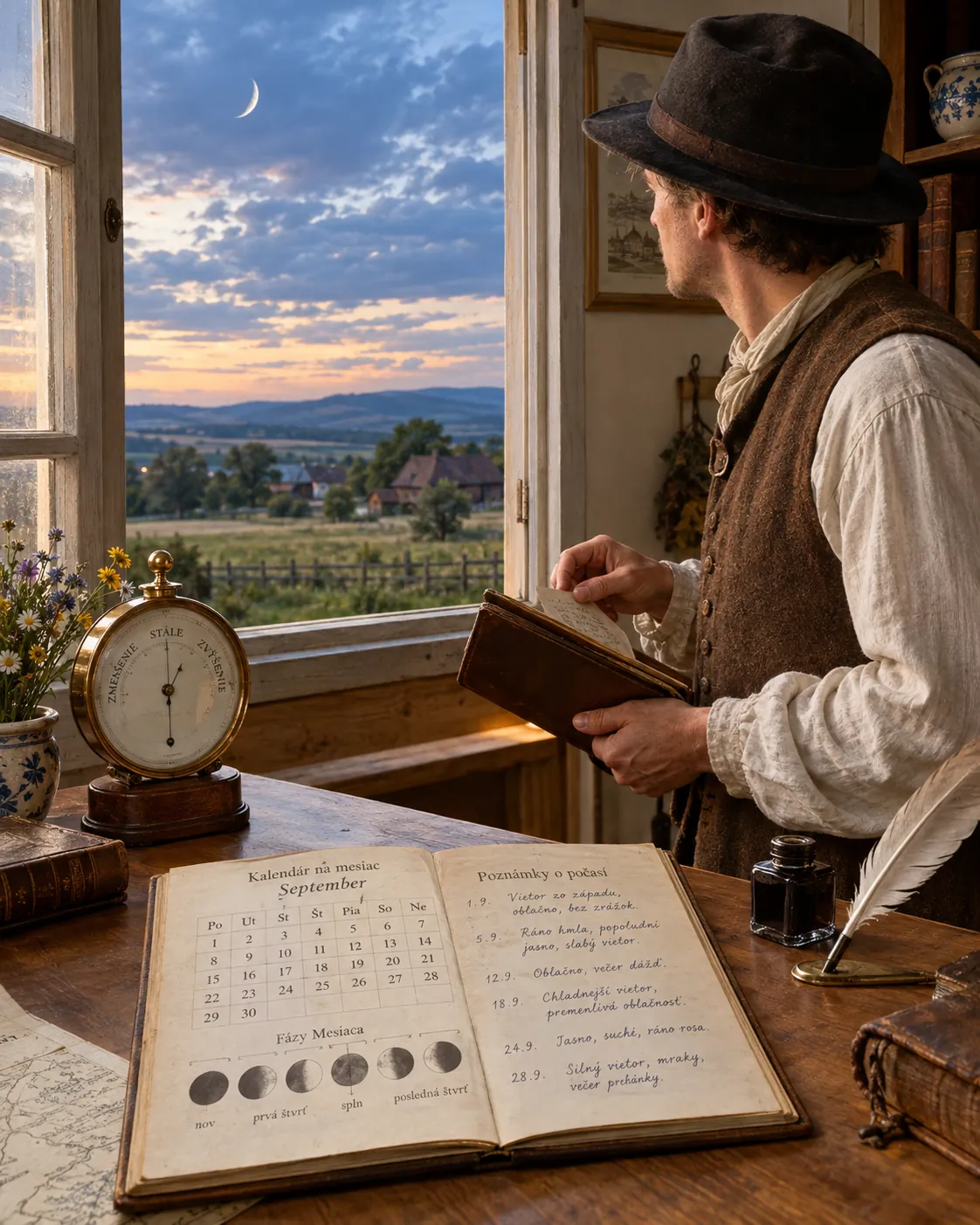 historical sky observation and weather notes