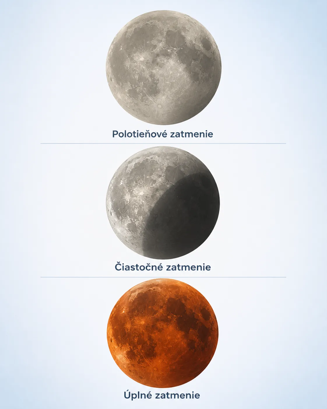 comparison of penumbral partial and total lunar eclipses