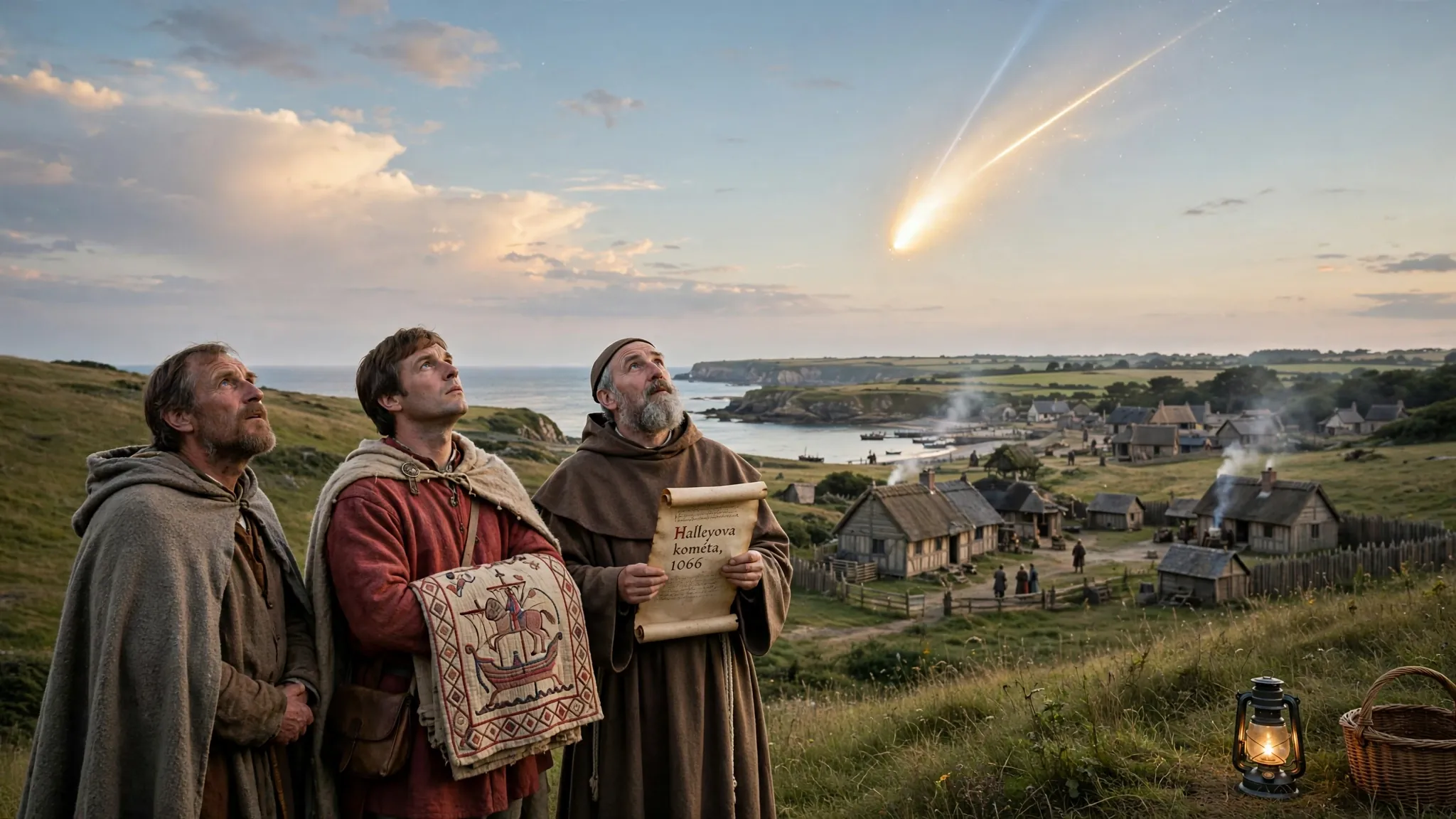 halleys comet over medieval england in 1066