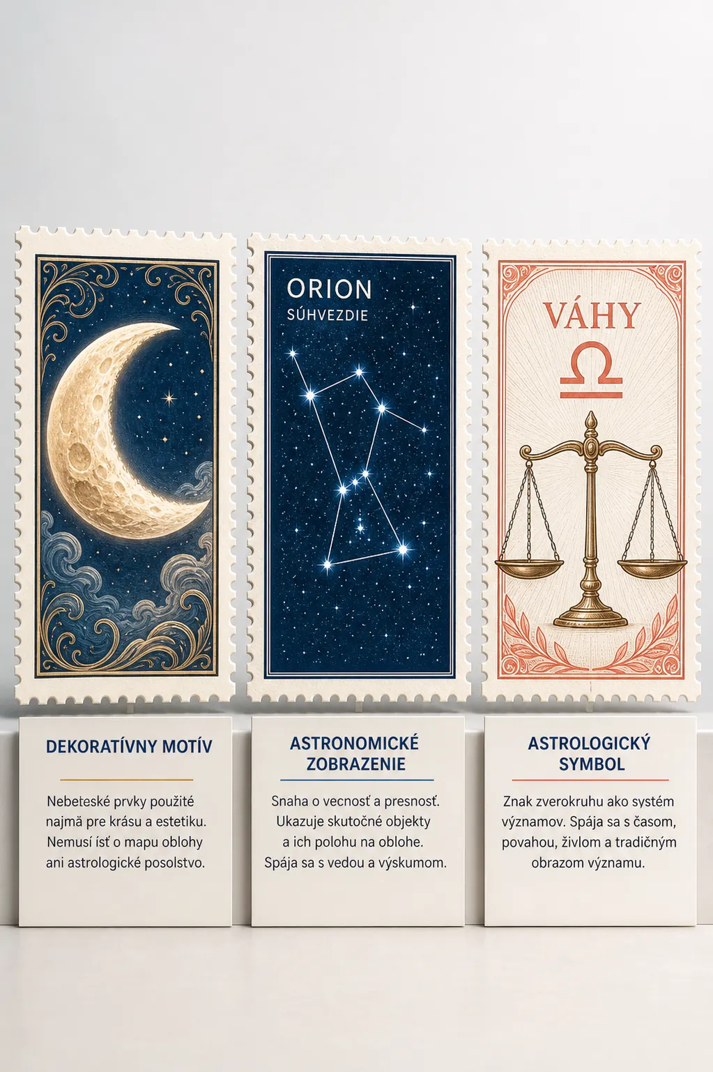 bright editorial collection of zodiac postage stamps
