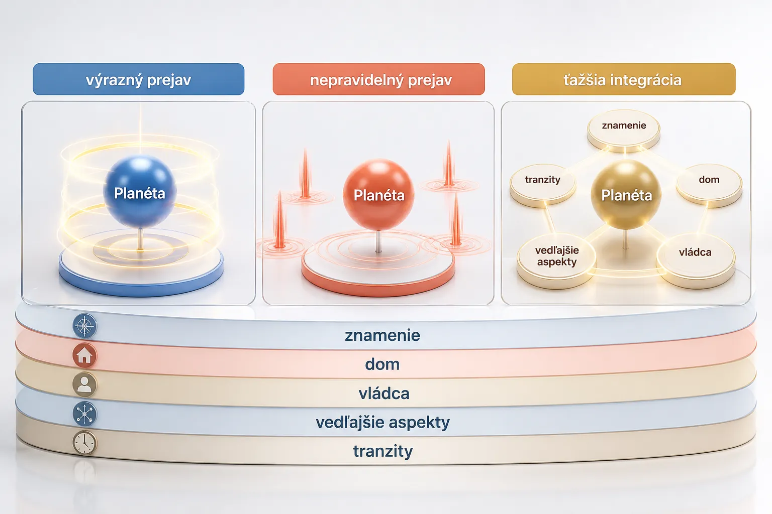 three possible expression patterns of an isolated planetary principle