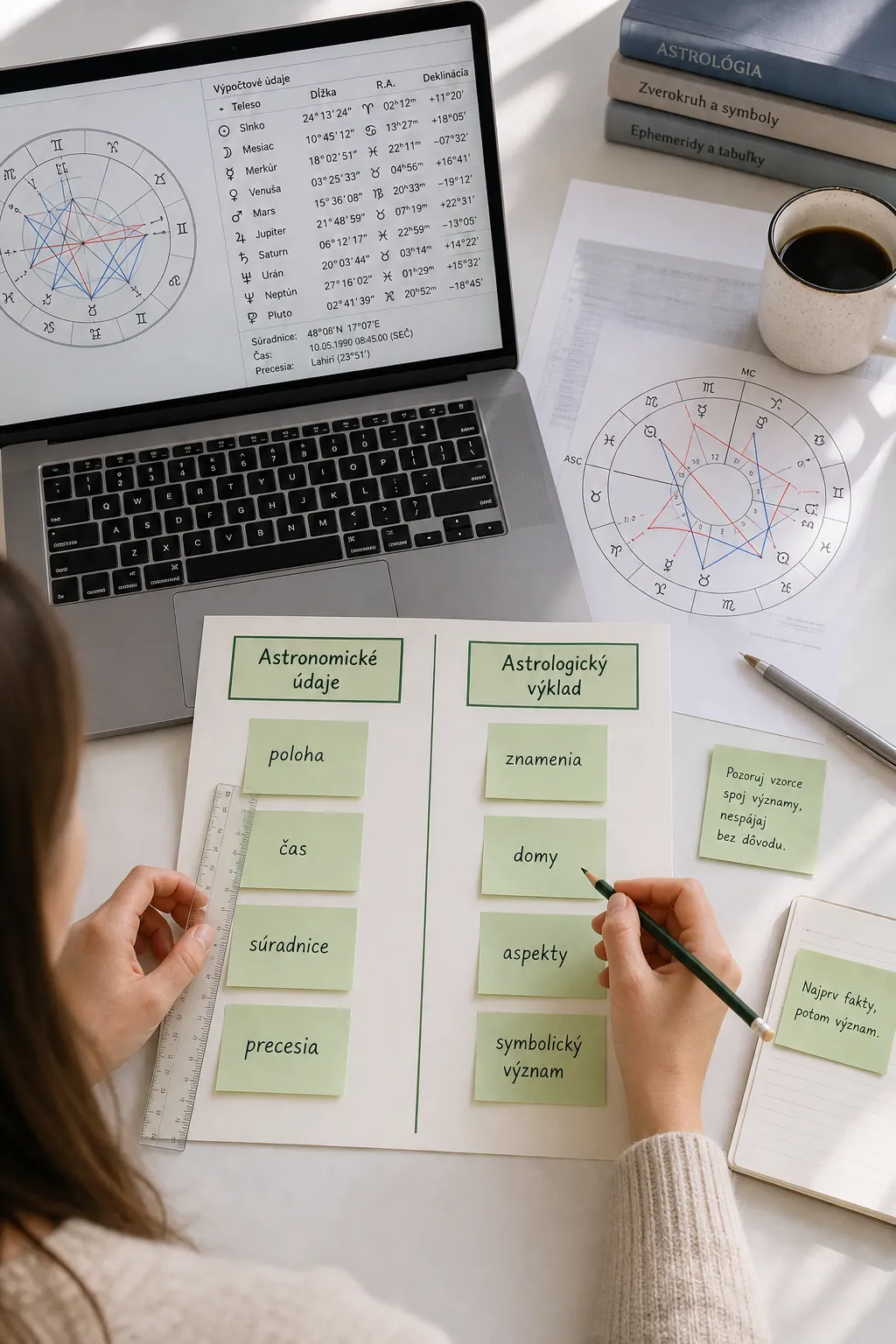 critical and structured reading of an astrological chart
