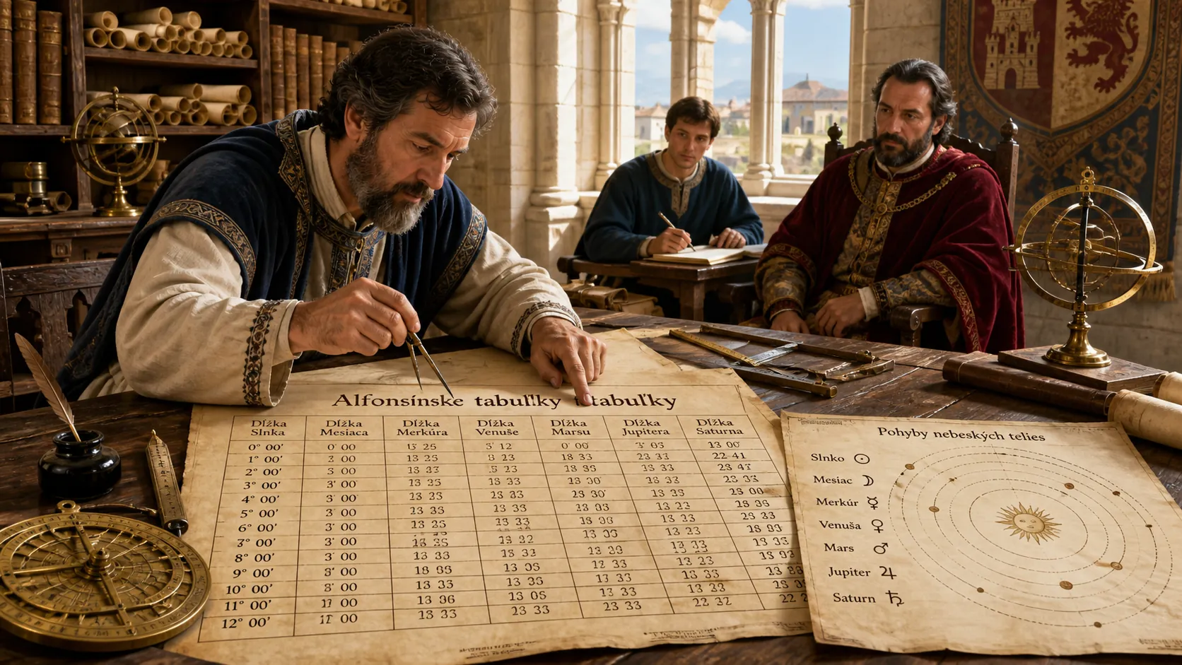 royal court astronomer using alfonsine tables