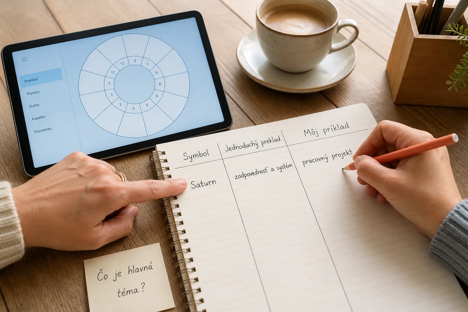 personal astrology consultation with notes about planets houses and aspects