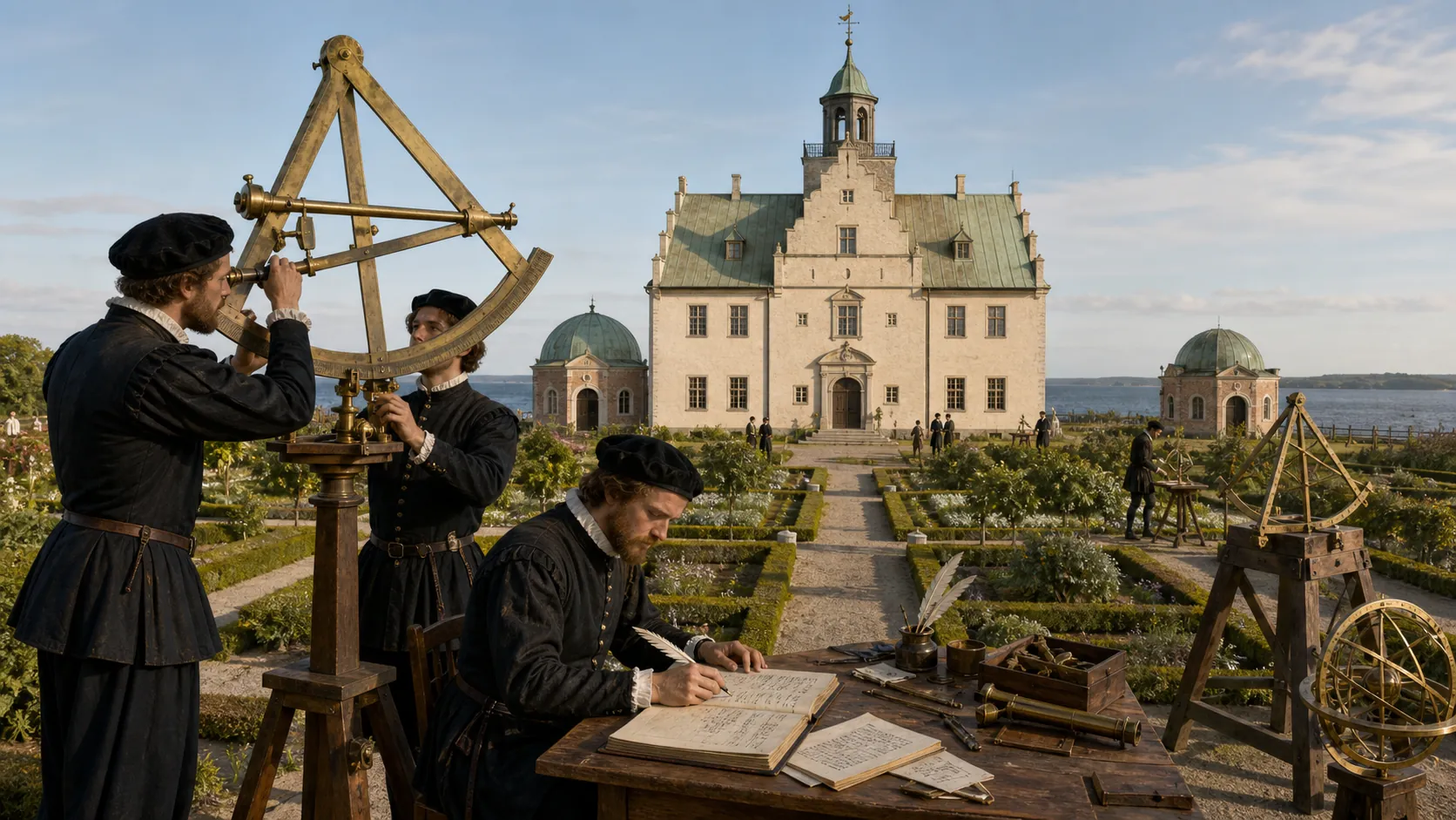 Uraniborg observatory on the island of Hven