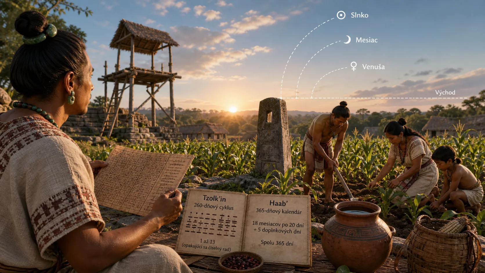 Maya seasonal farming and sky observation
