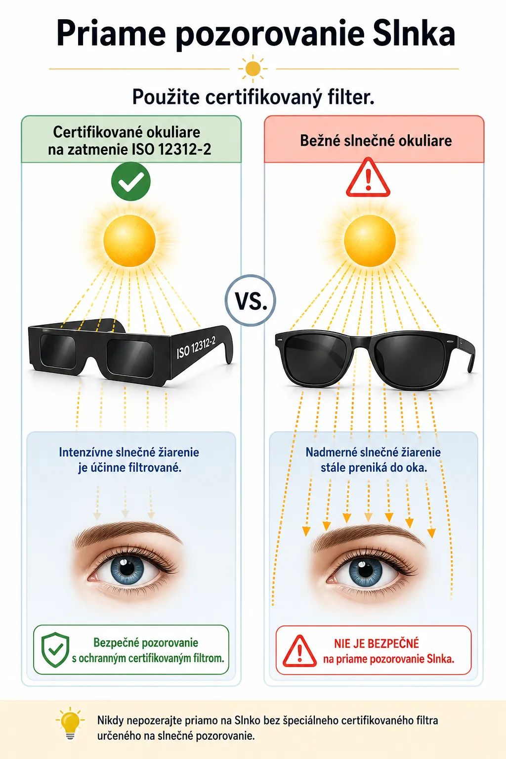 certified solar eclipse glasses and the Sun