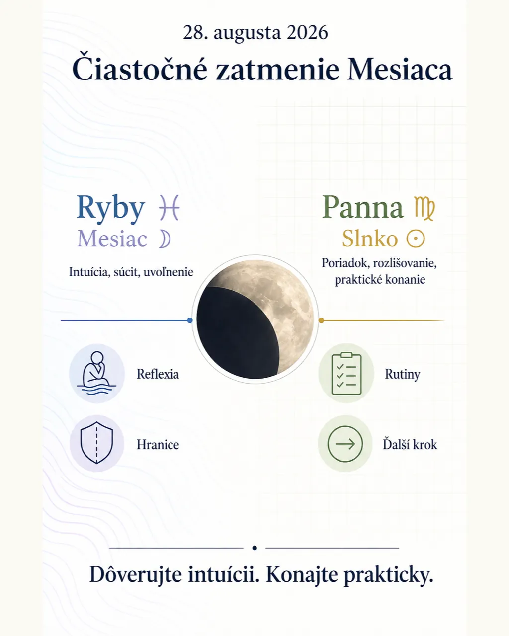 os zatmenia Panny a Rýb vyvažujúca intuíciu s praktickým poriadkom